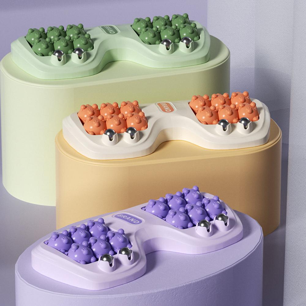 Durable And Safe Foot Massage Roller Foot Therapy Health Home Use Leg Acupoint Magnetic Bead Four Row Roller Foot Massager