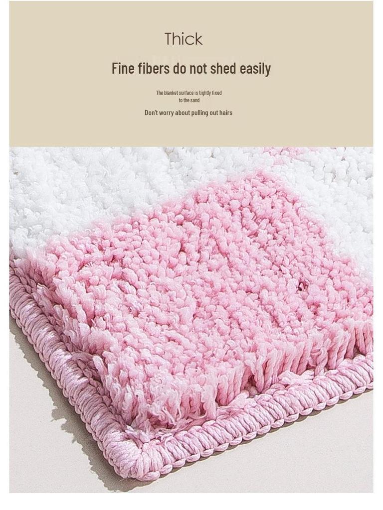 Korean Plush Carpet: Thickened & Water Absorbent for Bedroom, Bay Window, and Sofa