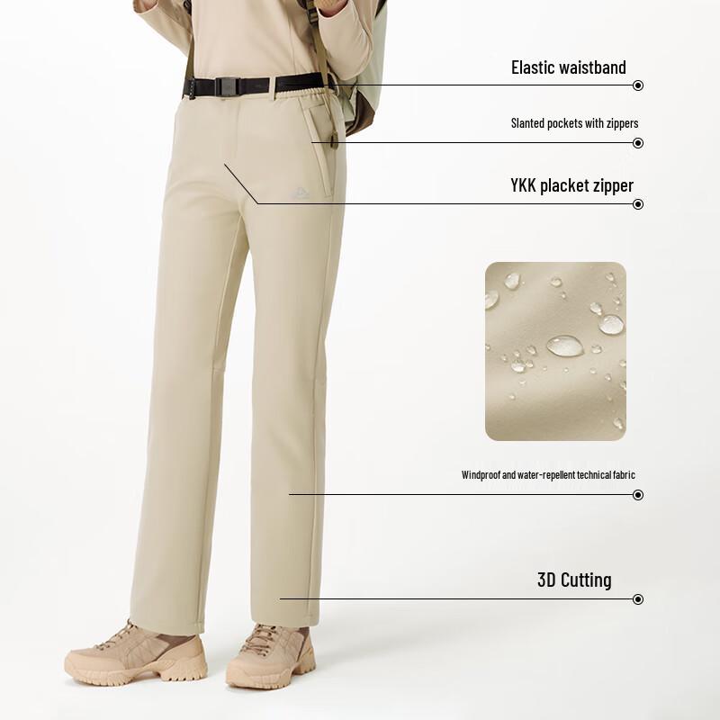 PELLIOT Wind Shield C24 Fleece-Lined Softshell Hiking Pants