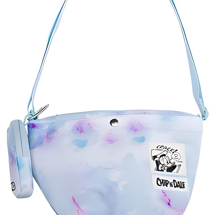 New LiNing Disney, Collaboration Fabric Shoulder Bag, Crossbody Bag Regular Unisex Blue ABDS197-3