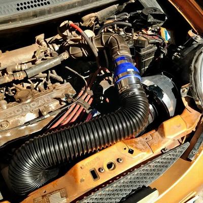 1Pz Kit Tubo Aspirazione Aria Fredda per Auto Tubo Flessibile di Aspirazione Condotto Scarico Combustione Corrugato Sistema Uscita Auto Riscaldatore Tubo Universale