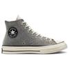 Converse Chuck 70 Chuck Taylor All Star 1970s Textured Tri-Panel Corduroy Comfortable High Top Espadrilles Unisex Black, Grey Yellow