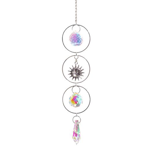 Colorful Crystal Suncatcher Hanging Sun Catcher for Windows Healing Crystal Decor for Home