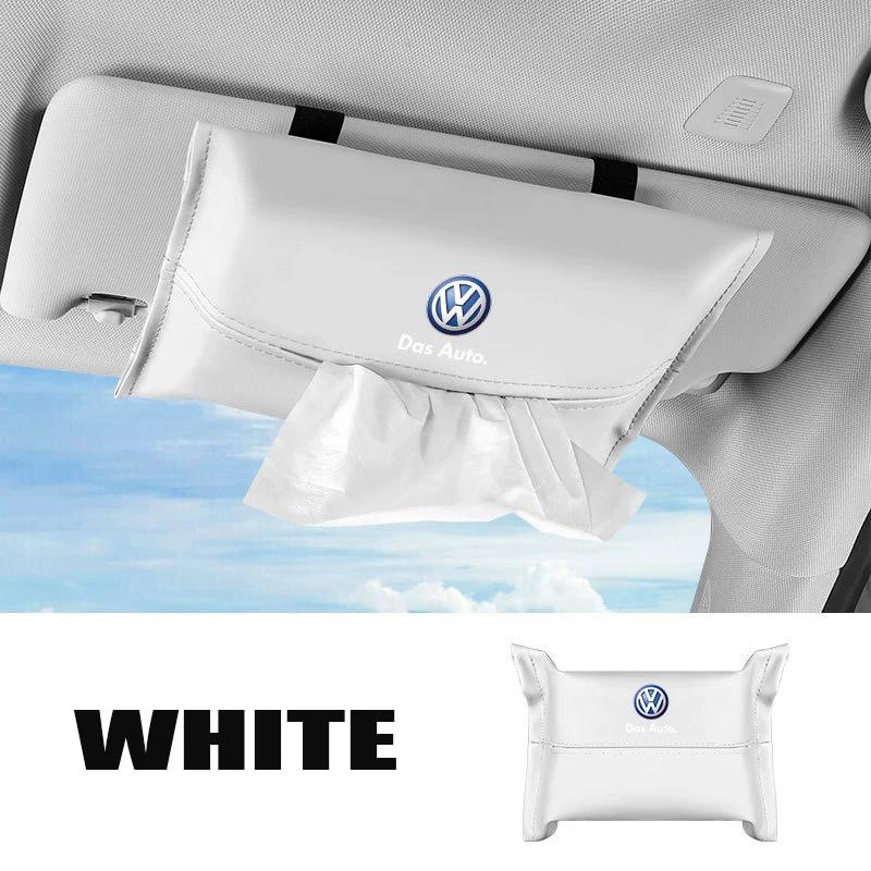 For VOLKSWAGEN VW Car Tissue Storage Bag Sun Visor Armrest Box for Volkswagen Rline Passat Santana Touareg Tiguan Golf Bora Beet