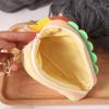 Cartoon Sandwiches Storage Bag Hamburger Zero Wallet Creative Plush Small Purse  Girls