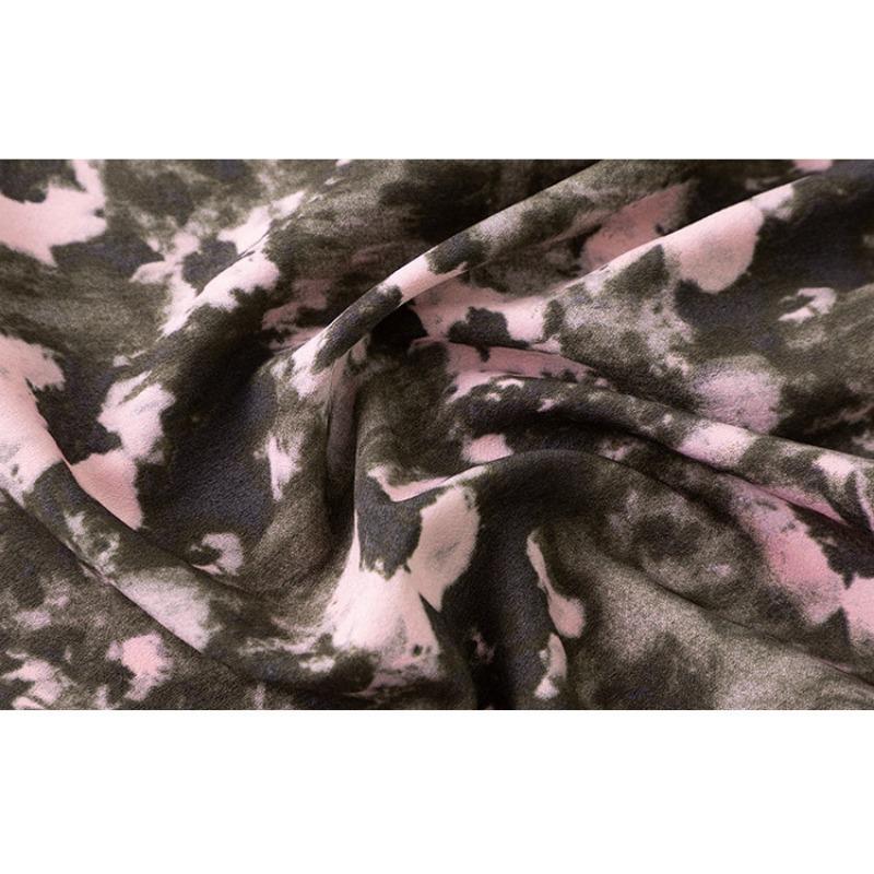 Women's French Floral Half-length Skirt Summer Mid-length Pleated Skirt Slimming Umbrella Skirt