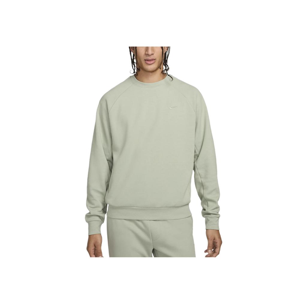 Nike Dri-FIT UV Versatile Crew Solid Color Iconic Embroidered Long Sleeve Sweatshirt Men Sweatshirt Emerald FZ0971-370