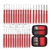 34pcs Terminal Removal Tool Electrical Wire Connector Repair Terminal Car Electrical Wire Crimp Connector Pin Extractor