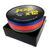 JOF X12 Linee da Pesca Intrecciate Migliorate Multifilamento PE Super Resistente a 12 Fili 100M 300M 500M 25LB 30LB 39LB 50LB 65LB 92LB