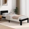 Solid Wood Bed Black 75 x 190 cm