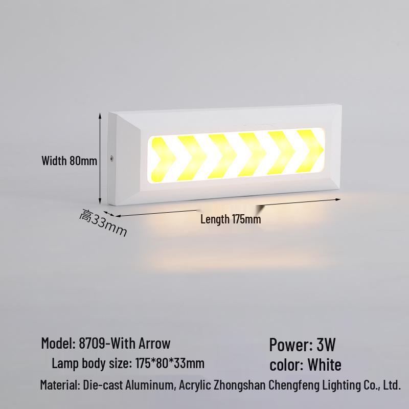 Waterproof LED Step Light for Outdoor Ramps & Corners, Die-Cast Aluminum Plinth Light