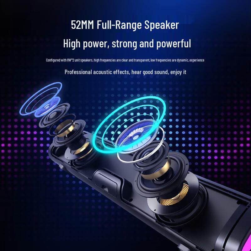 Lenovo WK02 Desktop Wireless RGB Speaker