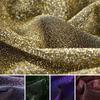 100x155cm Elastic Glitter Fabric Shimmer Glitter Mesh Gauze For Performance Dress Skirt Wedding Doll Diy Sewing Soft Shiny Cloth