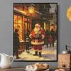 DIY 5D Diamond Painting Canvas Christmas Santa Full Drill Art Kit Easy Creative Craft for Beginners Home Decor and Gift Present