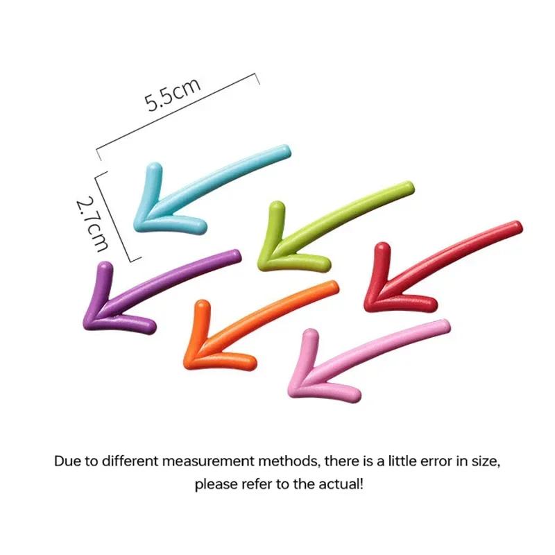6 Pack Creative Cute Funny Arrow Shape Fridge Magnet Stickers Refrigerator Decoration Gift Arrow Whiteboard Message Home Decor