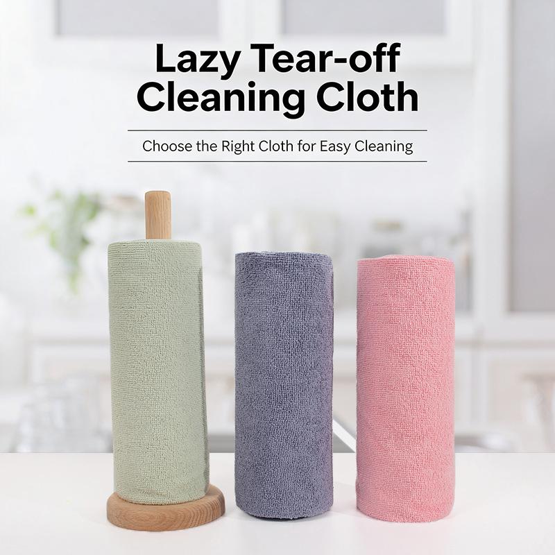25cm×25cm Lappen Mikrofaserhandtücher Rolle/Ölabweisende Spülschwämme/Spültuch Handtuch/Küchenlappen Handtuch/Küchenreinigung Spültuch