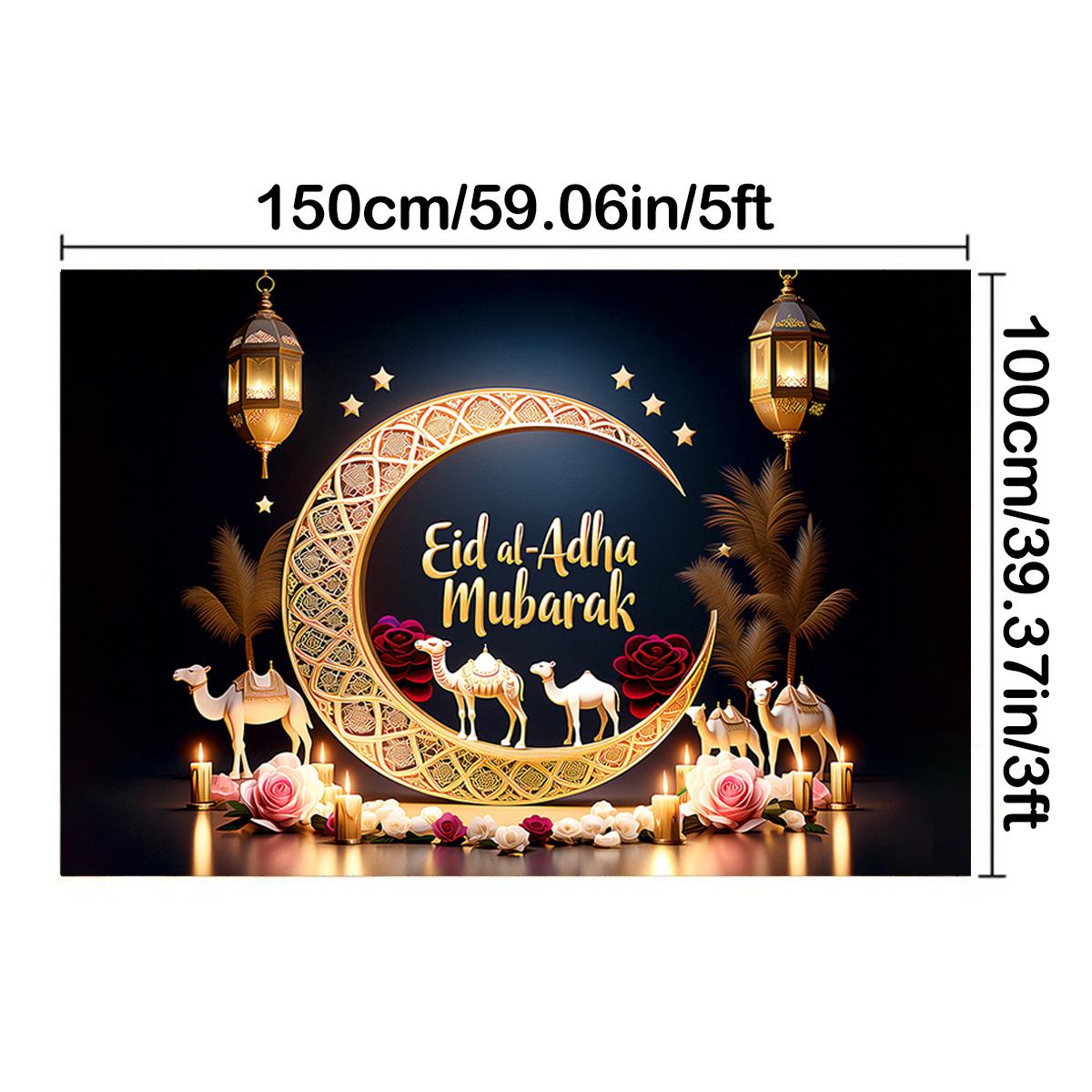 

Фоны на Ид Мубарак Рамадан Украшение для дома Ид аль Адха Рамадан Карим Исламский Декор для мусульманской вечеринки Подарки на Ид аль Адха 150*100cm