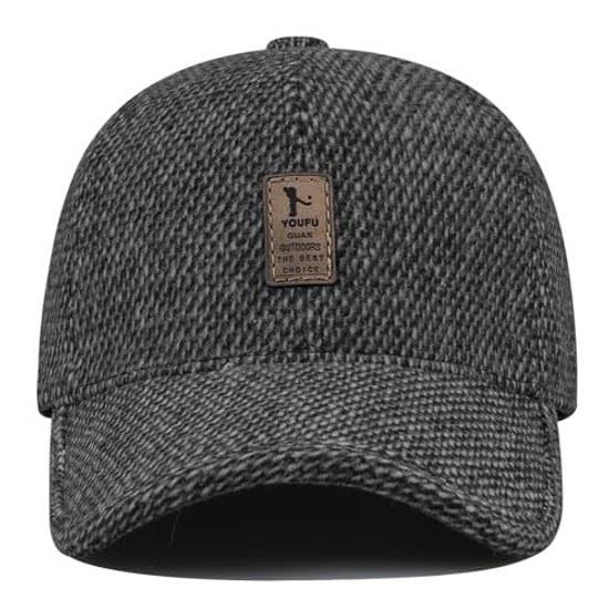 Croogo ear flap hat mens baseball cap warm cold protection windproof adjustable size stylish casual work camp climbing outdoor cycling golf trekking