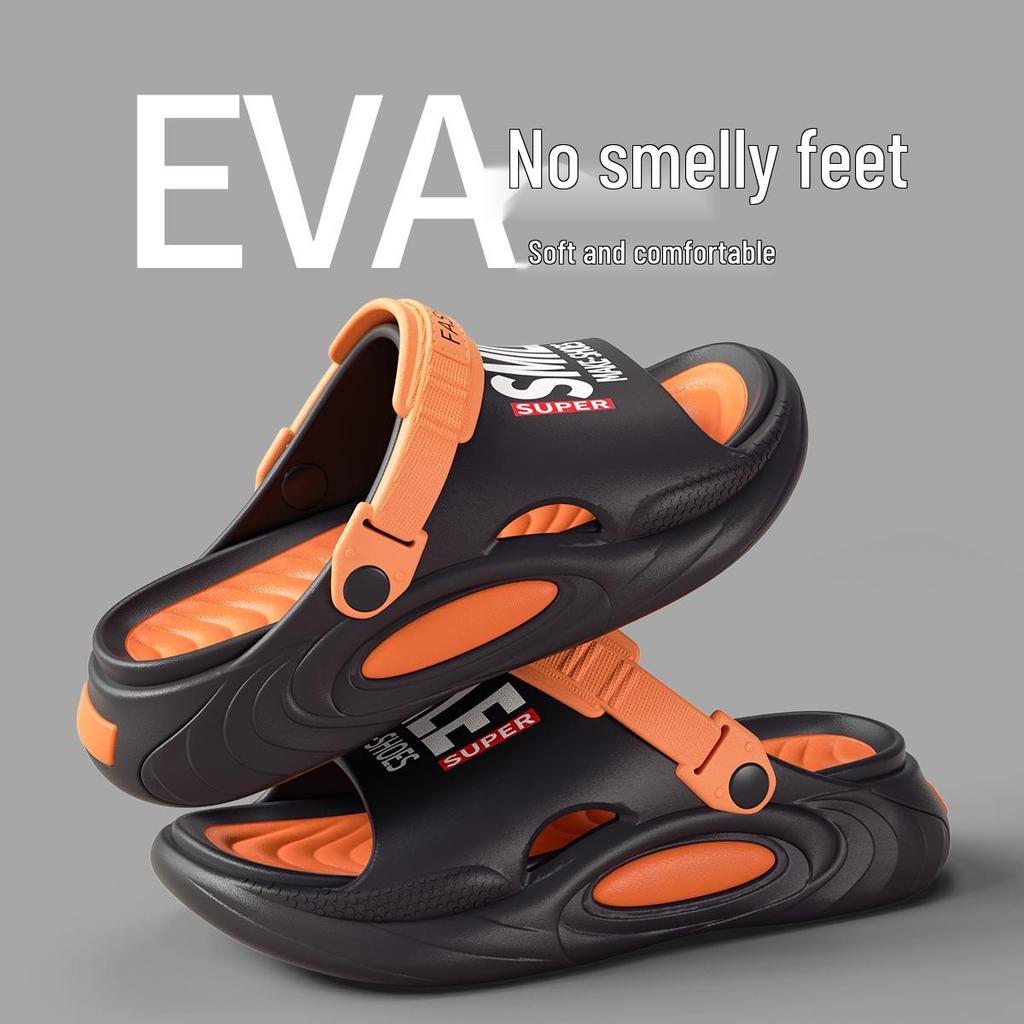 Lidani Men's Non-Slip EVA Summer Sandals: Thick Sole, Height-Enhancing Outdoor Sports and Beach Slippers