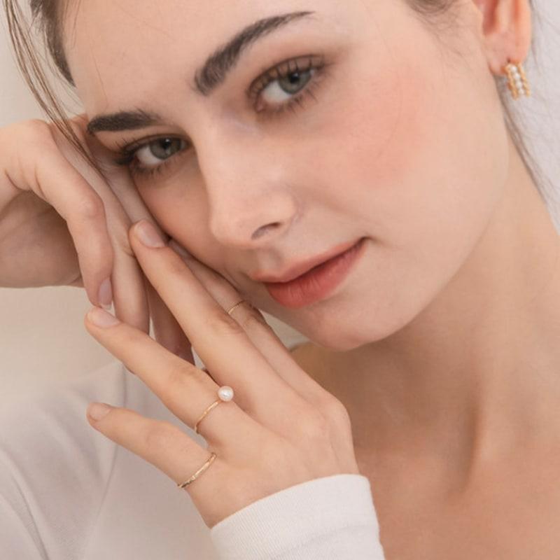 GETMEBLING [3set] Thread Pearl Ring