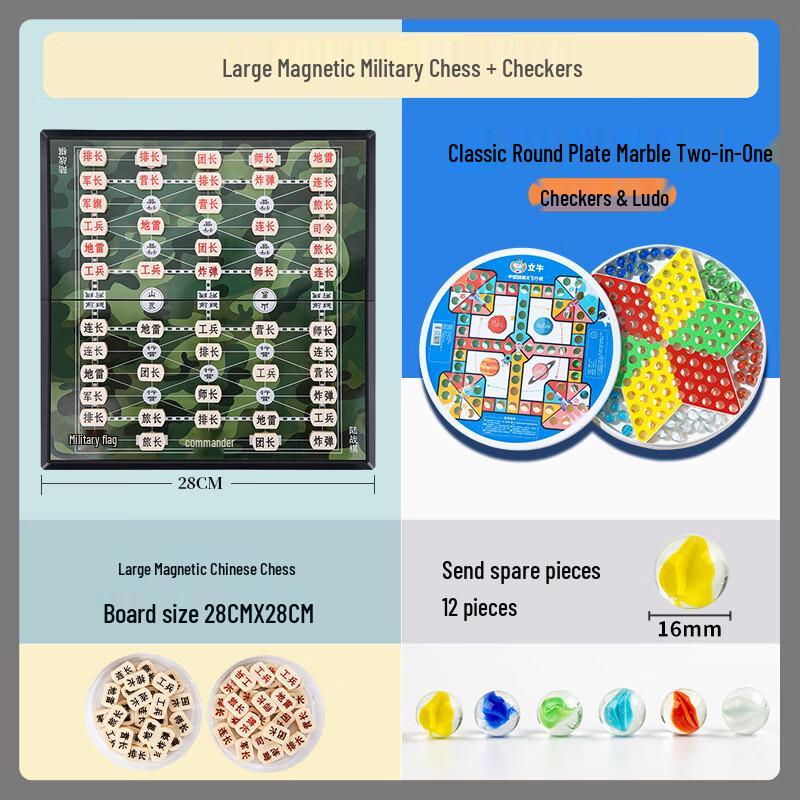 Kids Educational Chinese Checkers Game Set