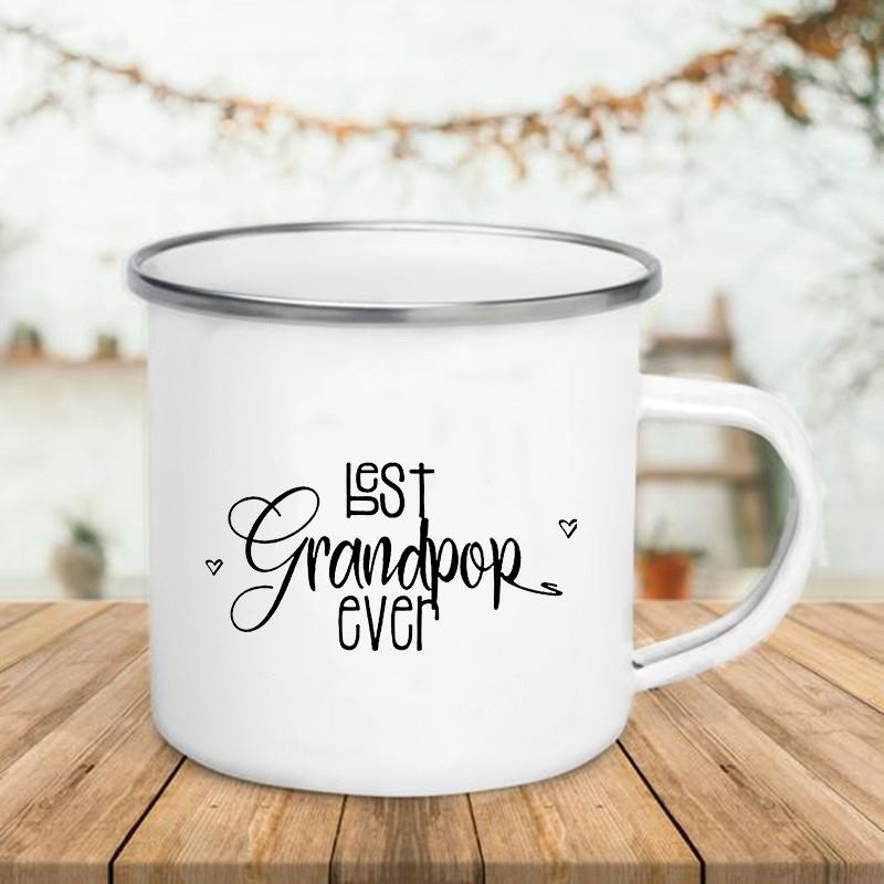 Best Mom/dad Ever Mugs Enamel Mug Original Breakfast Cups To Sublimate Beer Cup of Coffee Personalized Gifts Stainless Steel Mug
