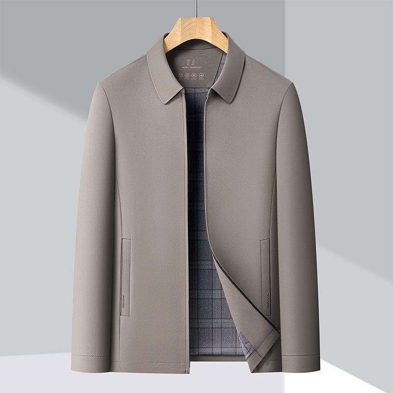 Men's High-End Business Casual Lapel Jacket - Spring/Autumn Lightweight Versatile Coat
