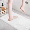 Zottige Chenille Badematte Rutschfeste PVC-Unterseite für Badezimmer Toilette Badewanne Teppich Fußmatte Weiche Mikrofaser Große Saugfähigkeit Teppich