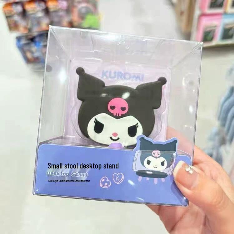 Sanrio Melody Cartoon Phone Holder: Cute Small Stool Desktop Stand & Ornament