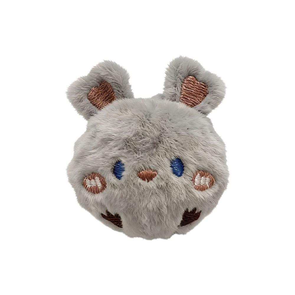 

Bunny Shape Dog Chew Toy Bite Resistant Dog Training Toy Ball Pet Bouncy Ball Enrichment Exercise 2.36x1.97 in