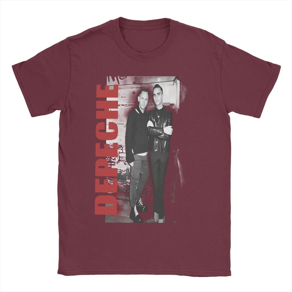 Electronic Rock Depeche Cool Mode Men T Shirt  Casual Tee Shirt Short Sleeve Crew Neck T-Shirt Cotton Plus Size Clothing