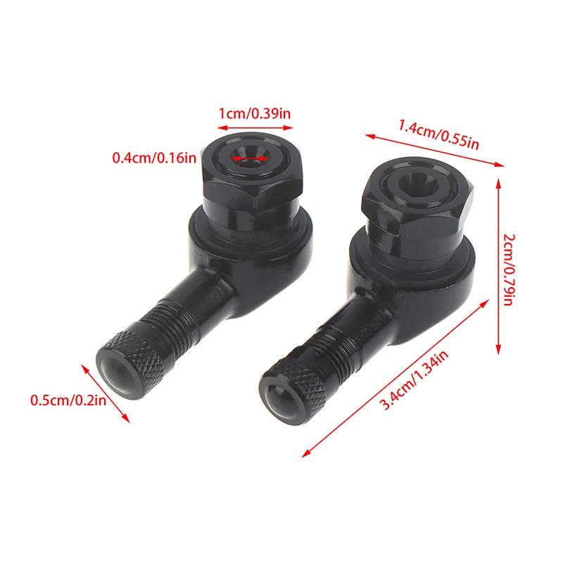 1Pc 90 Degree CNC Motorcycle Tire Valve Stems 17mm Universal CNC Aluminum Tubeless Valve Stems 10 Color Valve Caps