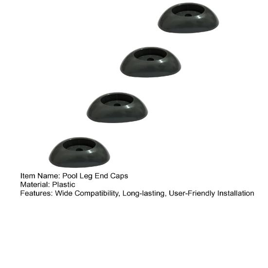4 ks koncovky nohou bazénu Koncovky vertikálních nohou rámu bazénu Oválné dno Náhradní díly základny bazénu pro nadzemní bazény 16'x48" 18'x48" 20'x48" 24'x52"