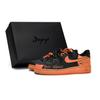 Air Force 1 Advice For Love Abrasion Resistant Low Top Skateboard Shoes Unisex Black Orange CW2288-001(Team80-S-BOX)
