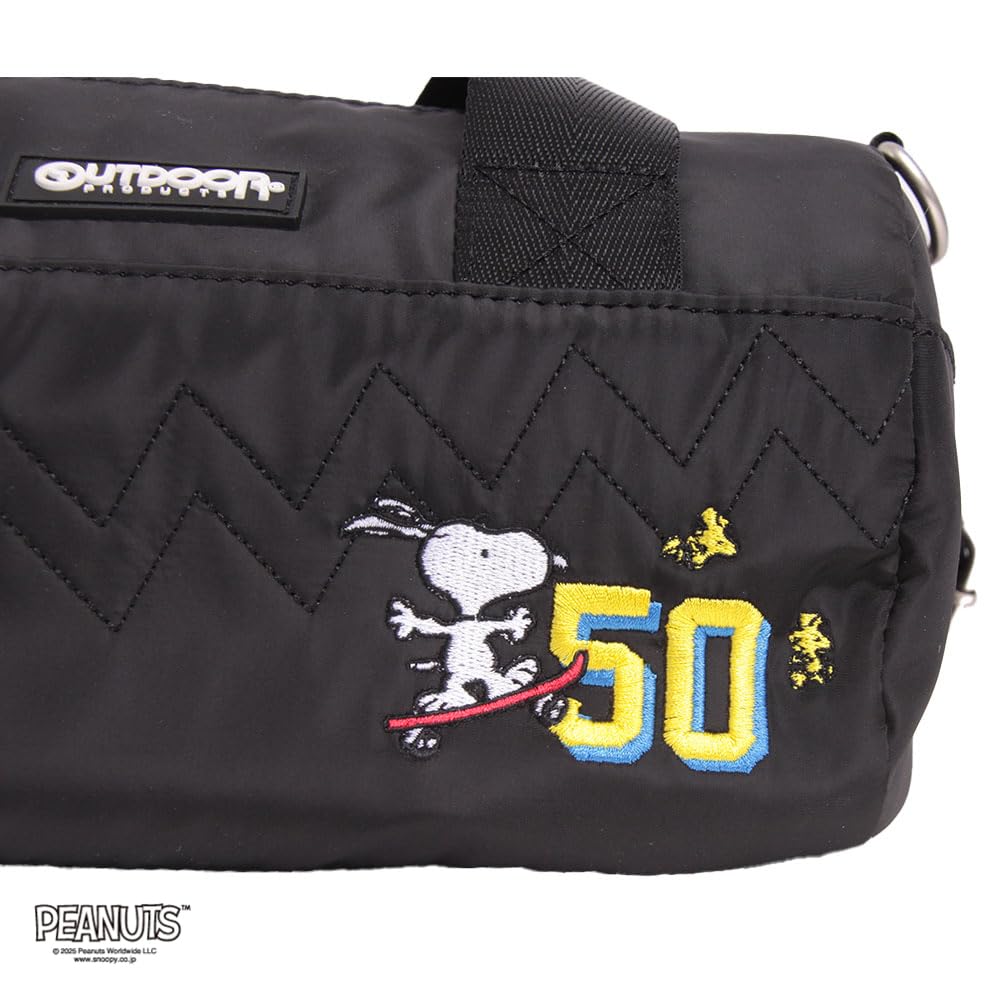 [OUTDOOR-PRODUKTE] PEANUTS Kollektion Snoopy Roll Boston Tasche ODB027 Schwarz