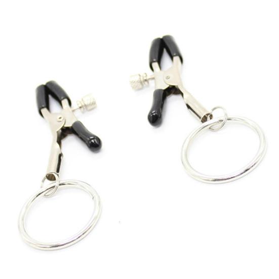 Women Nipple Clamps Breast Ring Clips Slavery Bondage Exotic Adult Sex Toys
