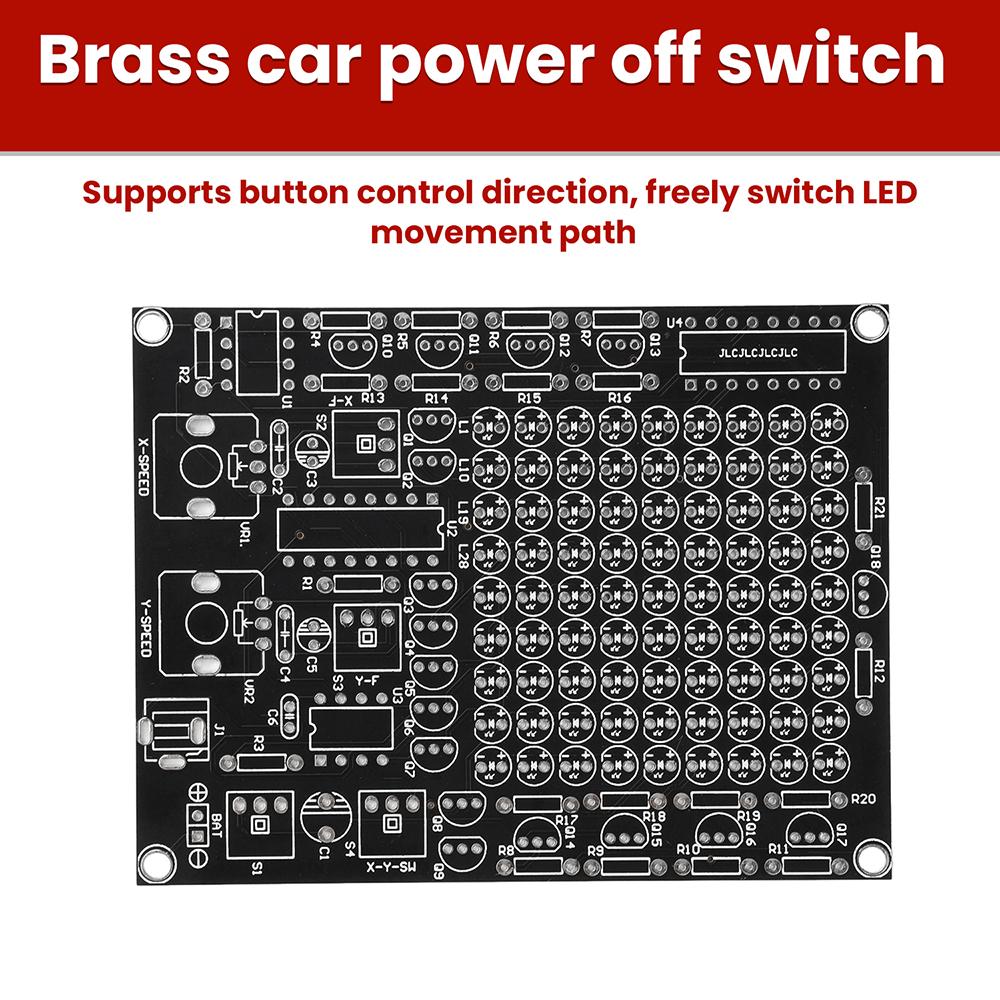 DIY LED Elektronik-Bausatz CHA-81 DC4,5-9V LED Tracking-Licht Spiel Lötprojekt Übung Follow Spot USB/Batterie Stromversorgung