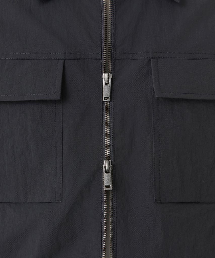 Musinsa Standard Nylon Crease Double Pocket Zip-Up Jacket [Grey]