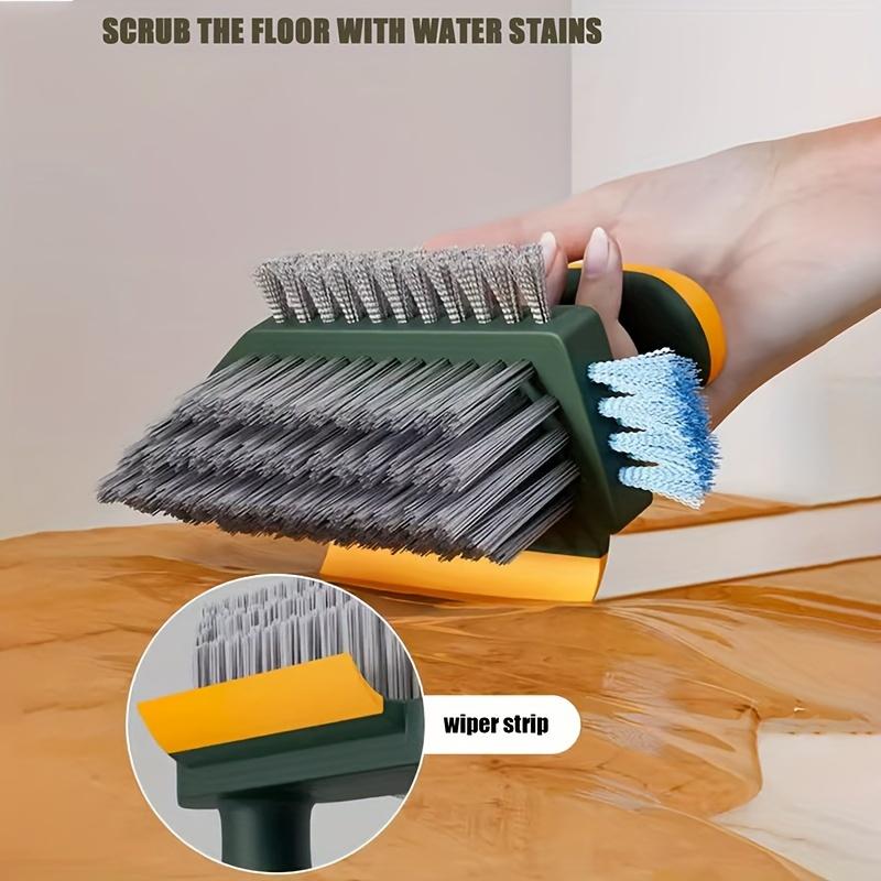 2 In 1 Slit and Floor Brush - Durable Plastic, Portable Design for Bathroom, Kitchen and Living Room Cleaning