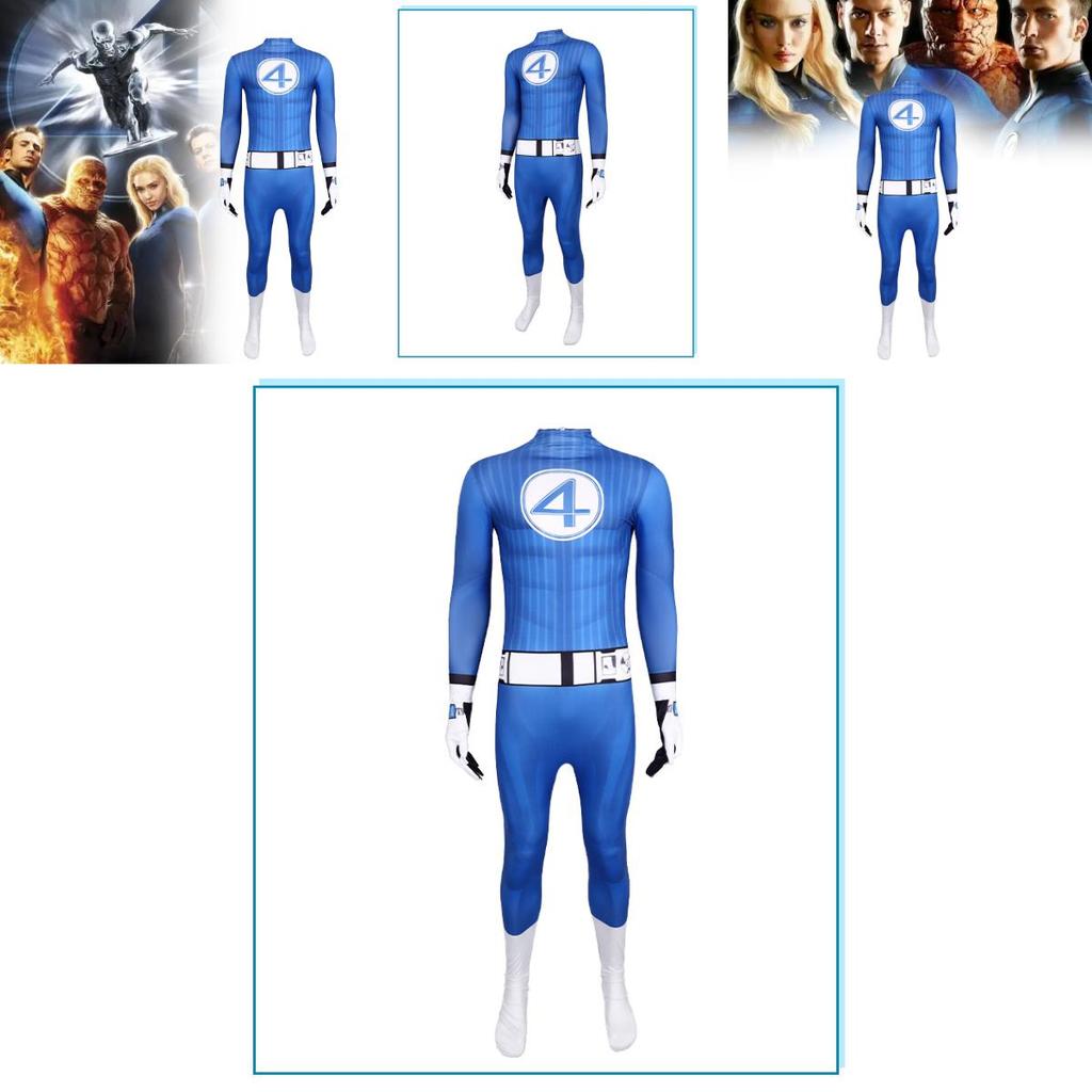 Marvel Fantastic Four Onepiece Costume With Polyester Fabric For Theatrical Performances