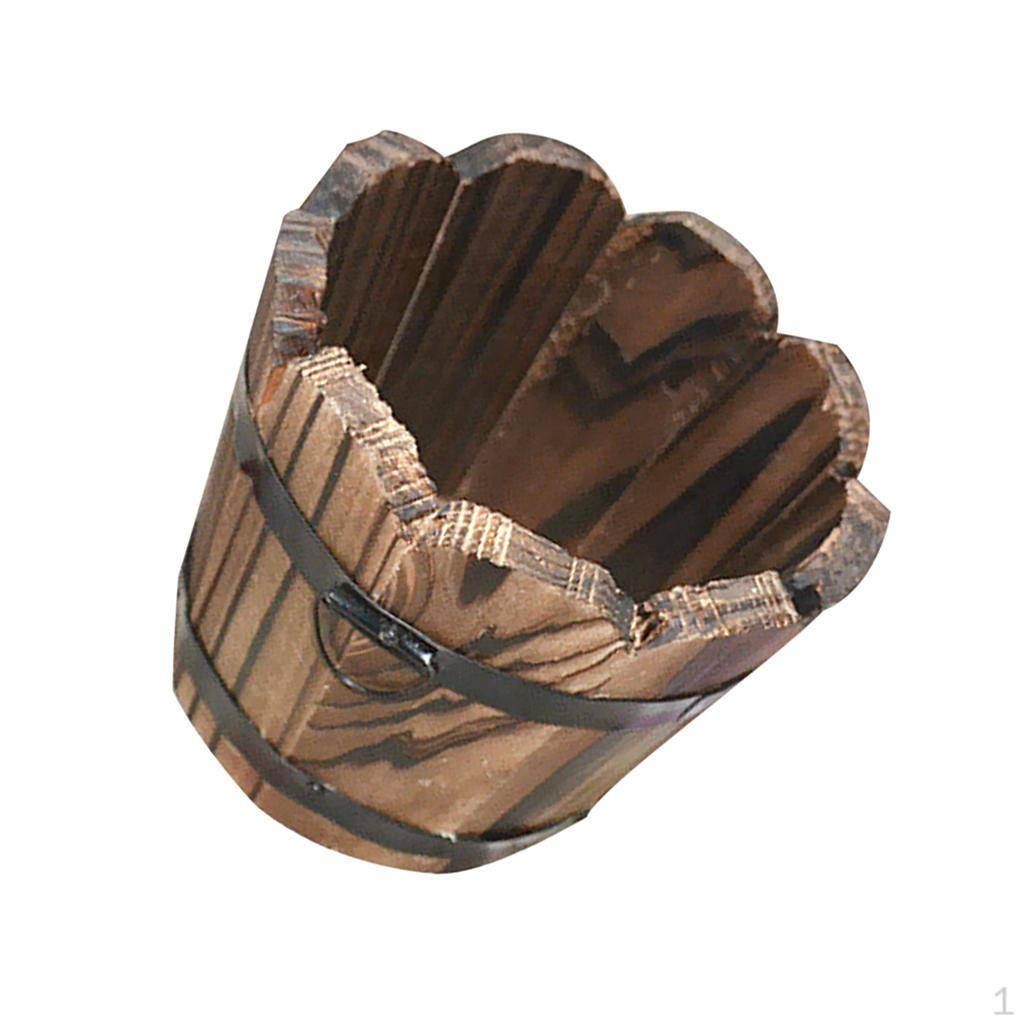 Barrel Planter Pot Wooden Patio and