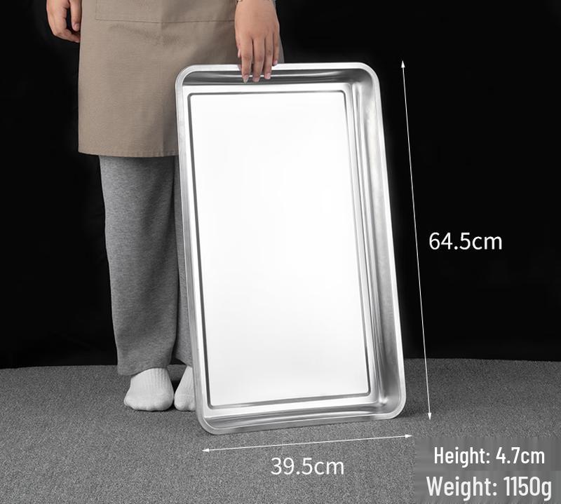 Stainless Steel Rectangular Steaming & BBQ Tray