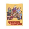Dungeon Meshi Marcille Laios Flanelldecke Lecker im Verlies Lustige Überwurfdecke für Zuhause Hotel Sofa 200x150cm Teppichstück,