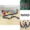 65ftx90mm Chunky 2m Tinsel Chrismas Tree Decoration Xmas Bowknot Garland
