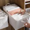 Opgraderet Ris Hvid Foldbar Opbevaringsboks - Holdbar, Vaskbar, Essentiel til Hjemmeorganisation