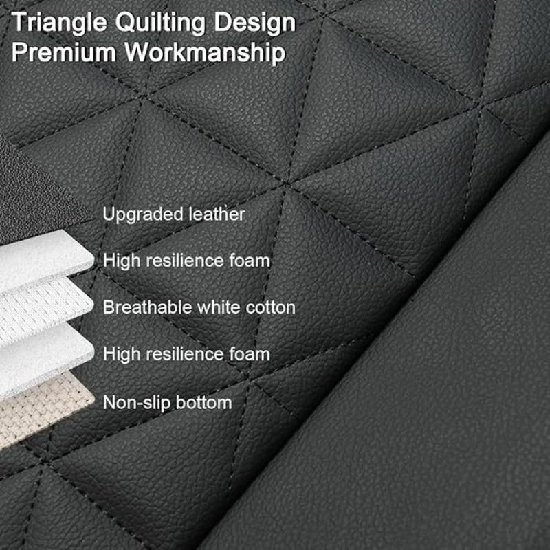 Universal 1PCS Nappa Leather Car Seat Cover Wrap Around Bottom Seat Cushion Waterproof Durable Car Seat Protector Auto Accessory