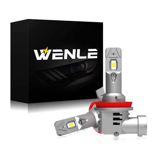 

WENLE New Genuine Halogen Size + Super Bright 16000LM H8/H9/H11/H16 Compatible LED Headlights, Vehicle Inspection Compliant, Integrated Compact 6