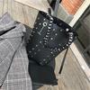 Designer Riveted Large Bucket Bags Women's and High-quality Women's Shoulder Messenger Bags