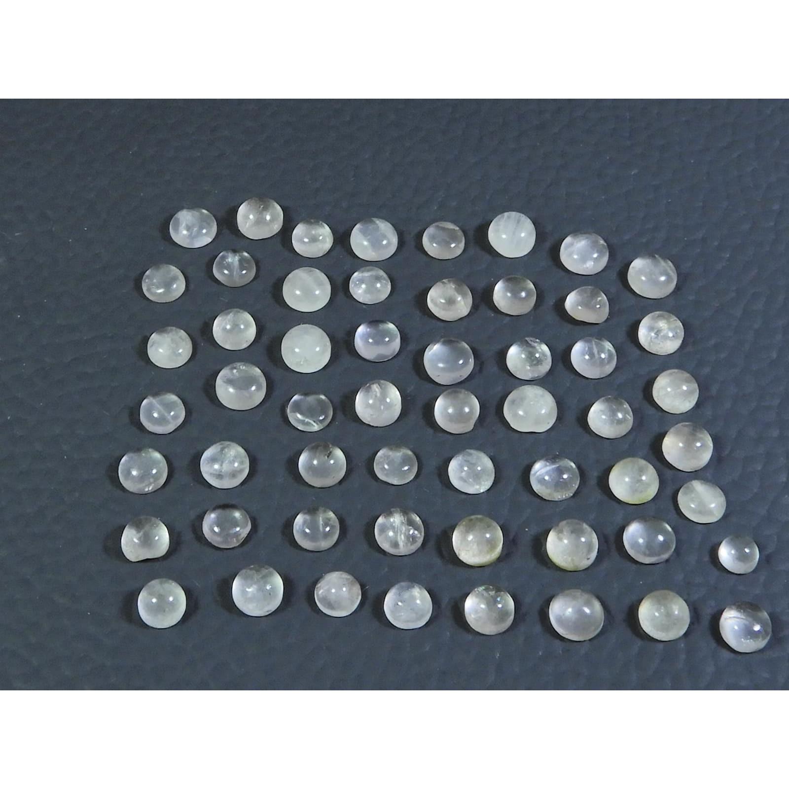 

3 ММ Натуральный Розовый Кварц Круглый Кабошон Свободный Драгоценный Камень Лот 109 шт 33 карата. А-340