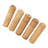 5pcs 12cm Length Travel Bamboo Tea Canister Tea Storage Container Jar for Coffee Beans Nuts 2pcs Bamboo Type 3pcs Blank